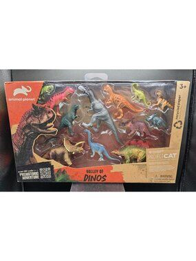 Animal Planet Valley Of Dinos Prehistoric Dinosaur Playset With 14 Figures Recyc